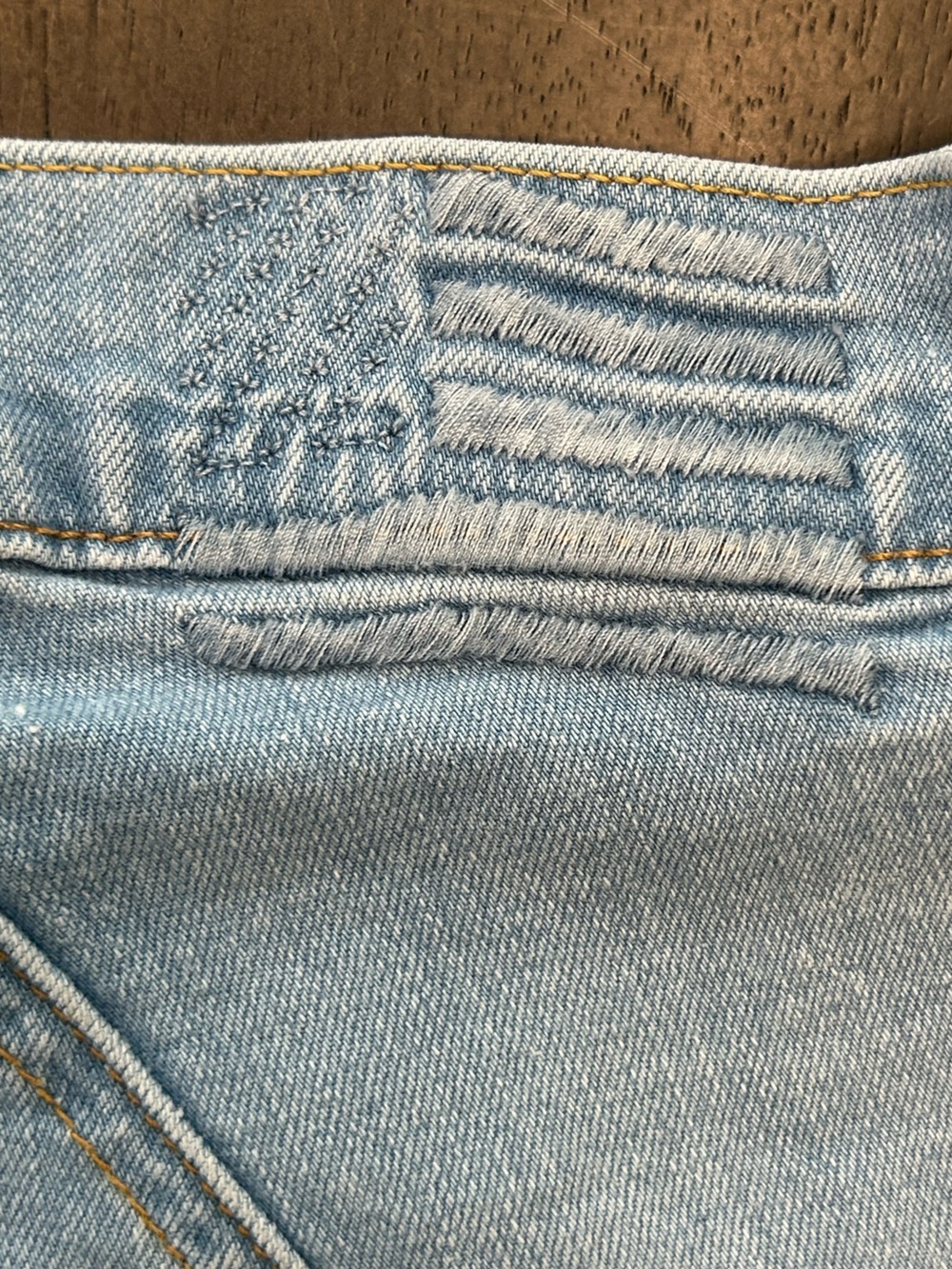 Revice Venus Flares Star Butt Jeans Light Wash High Waisted Boho Retro Denim 28 - Picture 9 of 13